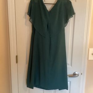 Azazie Semi Formal Dress. Color: Emerald Green. Size: 20